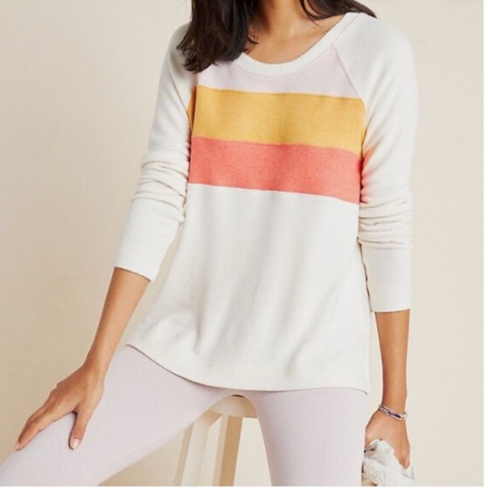 Anthropologie Saturday Sunday Connie Colorblock Sweater